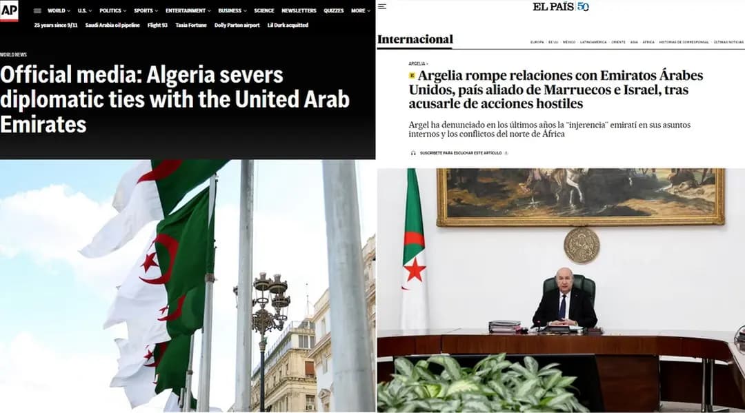 International media closely follows Algeria's decision to sever diplomatic relations with UAE