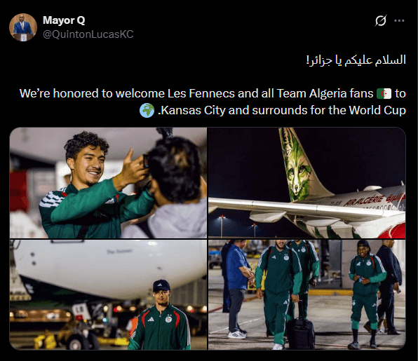 Kansas City Mayor welcomes national football team ahead of historic tournament