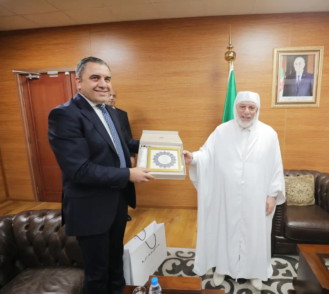 Rector of Djamaâ El-Djazaïr receives Egypt's ambassador to Algeria