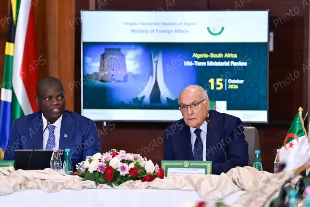 South Africa’s FM underlines his country’s commitment to fostering ties with Algeria