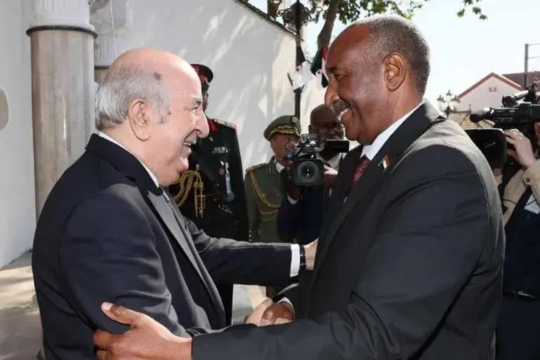 Tebboune recibe felicitaciones del presidente del Consejo de Soberanía de Sudán