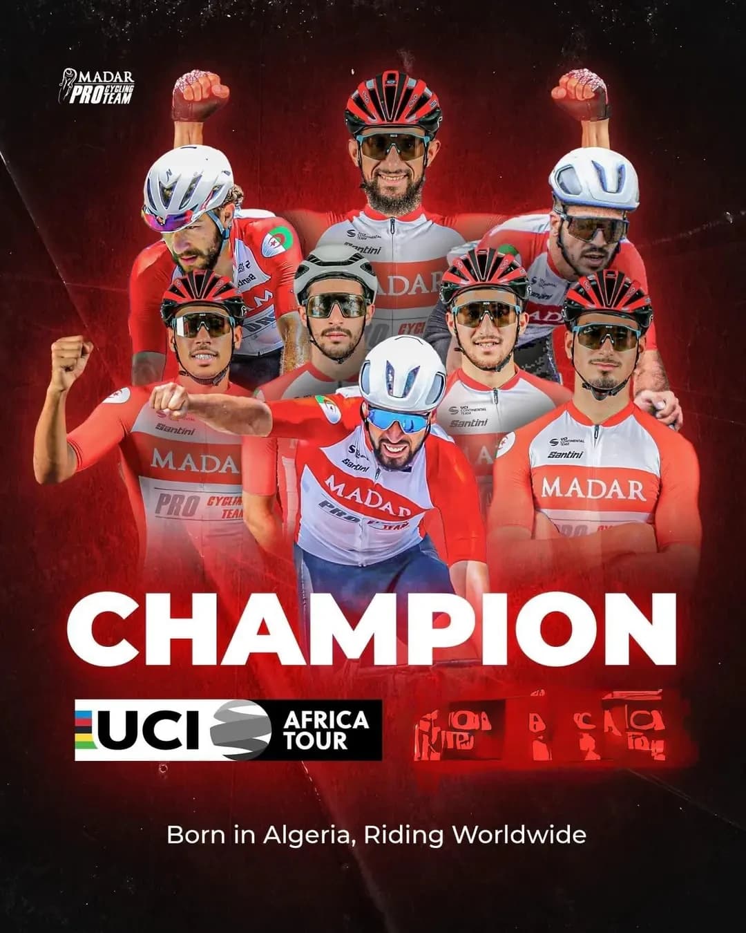 Ciclismo/Clasificación de clubes profesionales: “Madar Pro Team” se corona campeón africano 2025