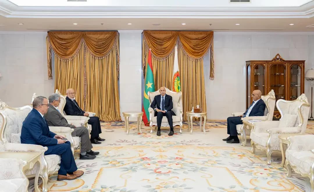 Presidente mauritano recibe a una delegación de alto nivel de la República Árabe Saharaui