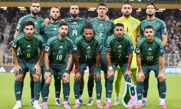 La selección argelina de fútbol se ubicó en el puesto 38 del ranking mundial de la FIFA del mes de julio