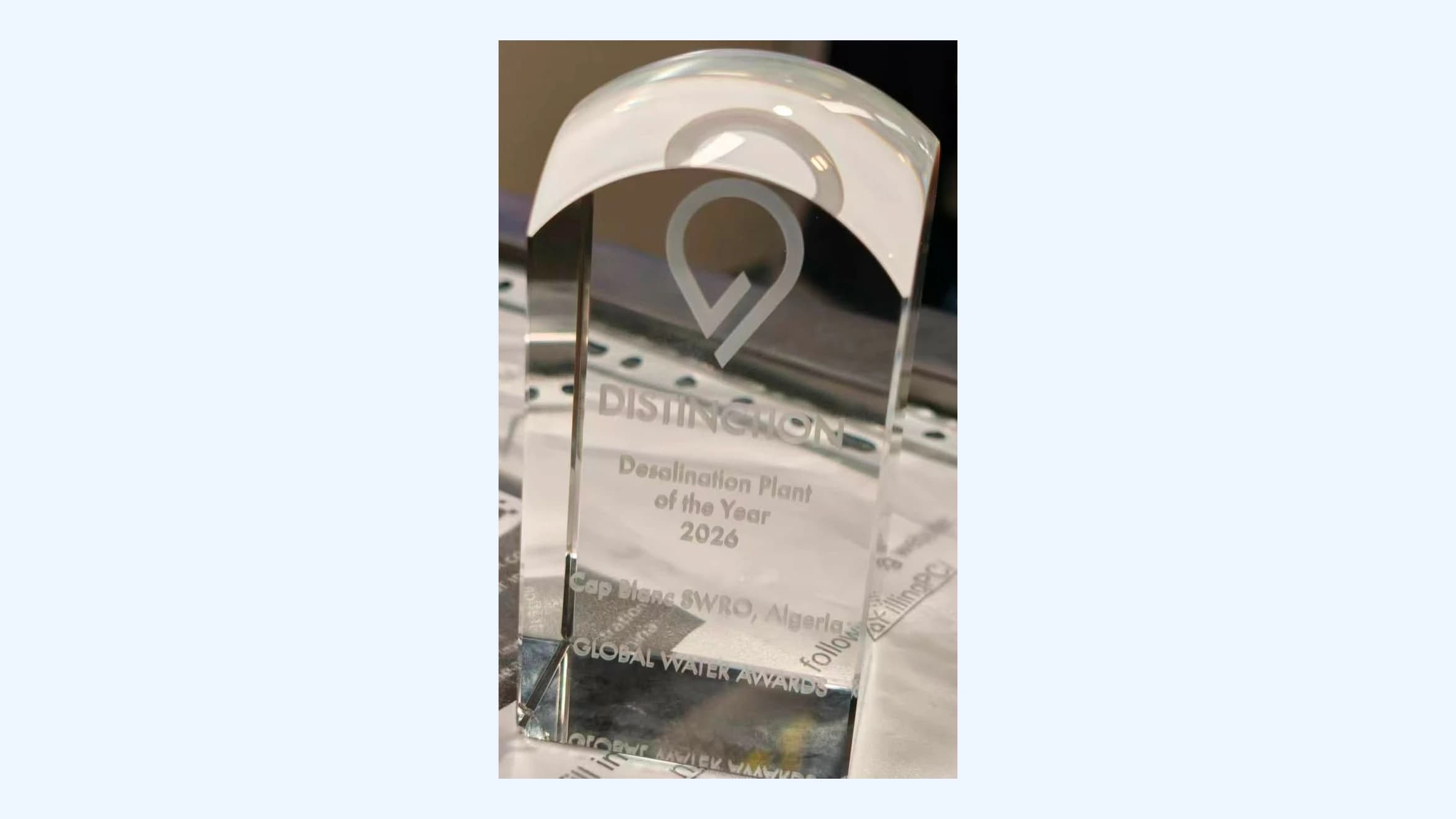 Cap Blanc de Orán, segunda mejor planta desalinizadora en los Global Water Awards 2026 de Madrid