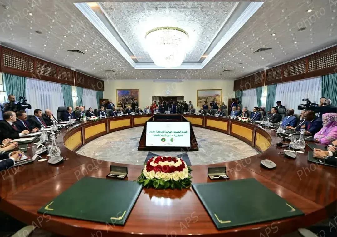 Inicio de las actas de la 20ª sesión de la Gran Comisión Mixta argelino-mauritana de cooperación