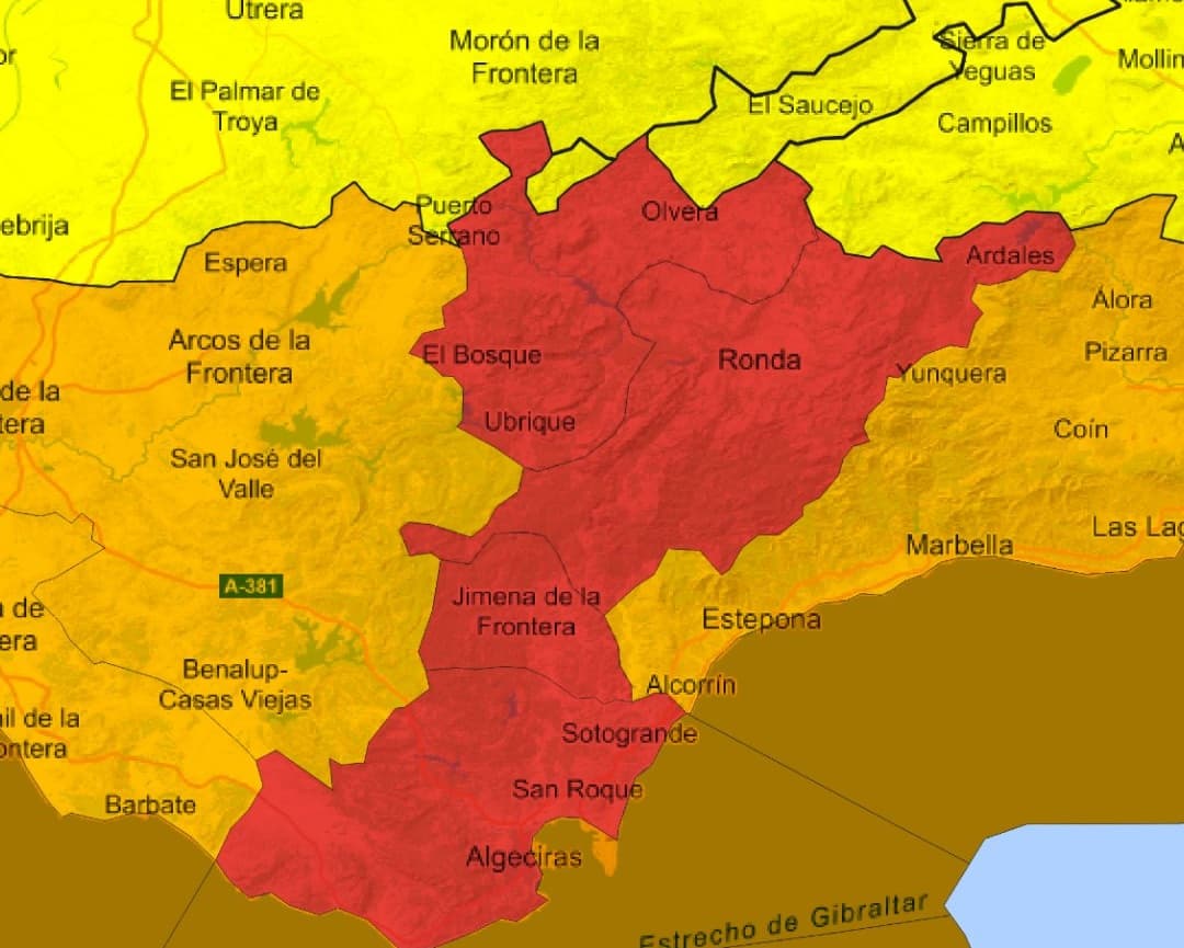 Parte de la península ibérica en alerta ante la llegada de fuertes precipitaciones