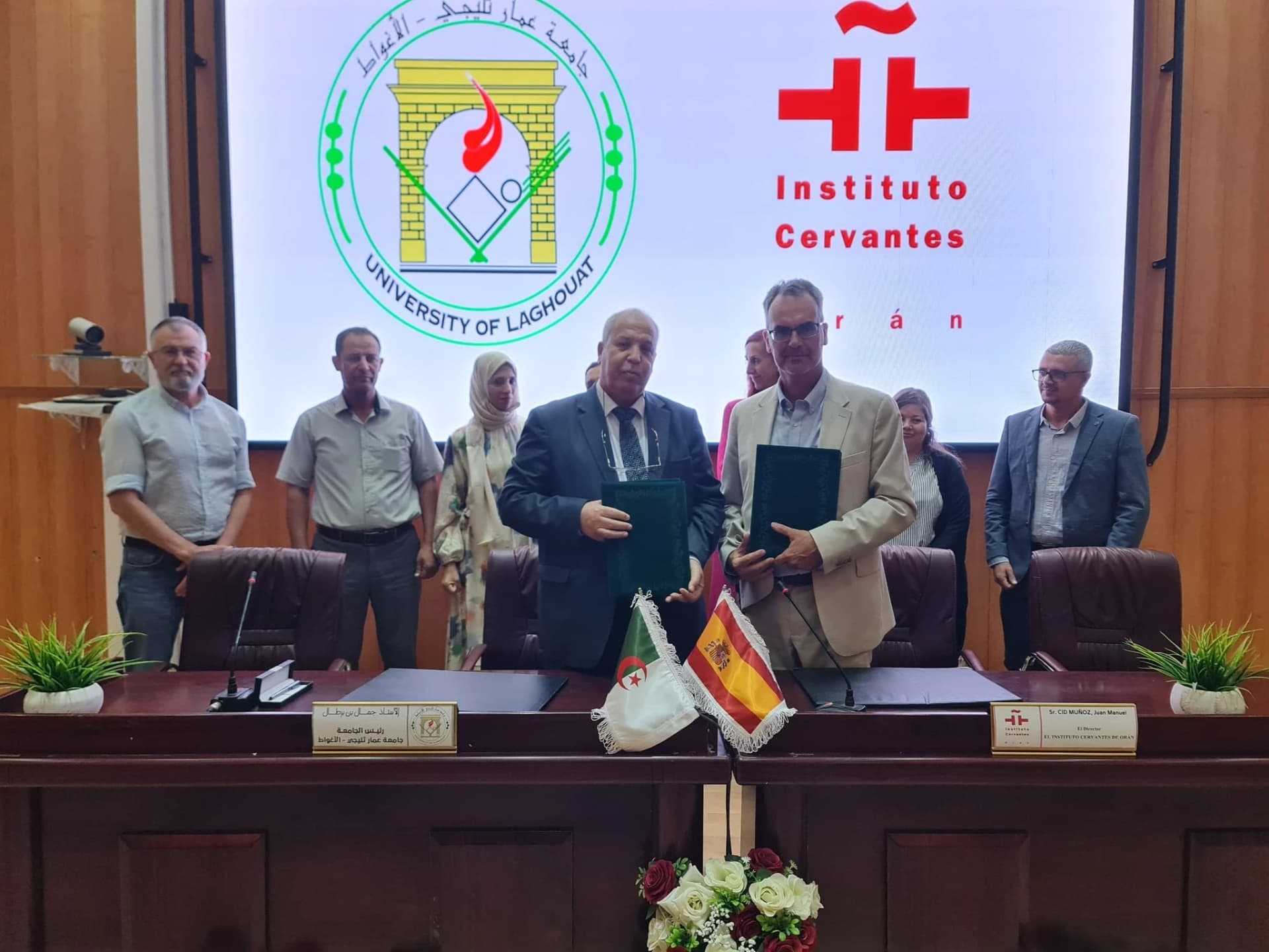 Enseñanza del idioma español: acuerdos de asociación entre la Universidad y la ENS de Laghouat con el Instituto Cervantes de Argel