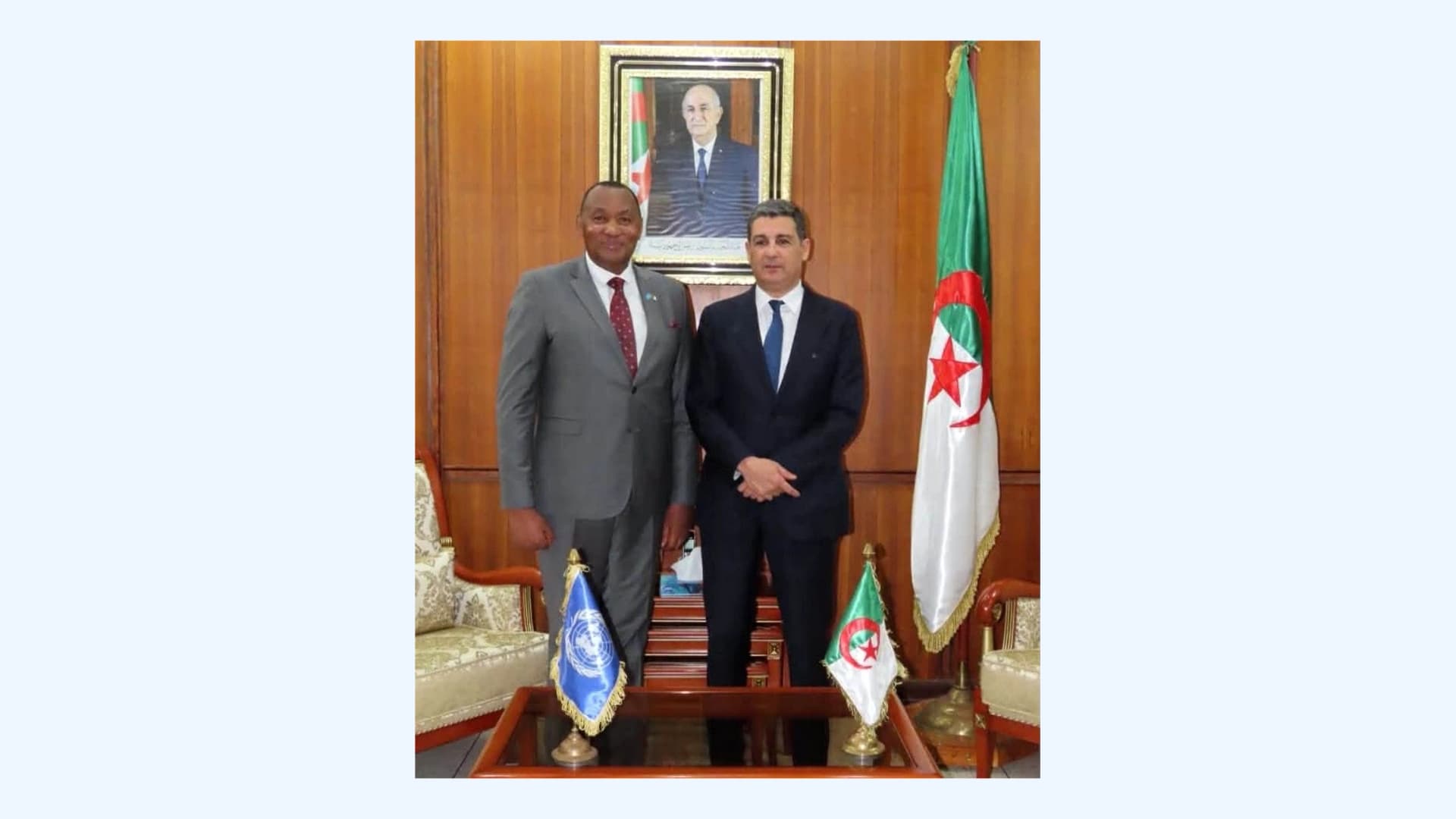 Ministro de Sanidad recibe al representante de la OMS en Argelia