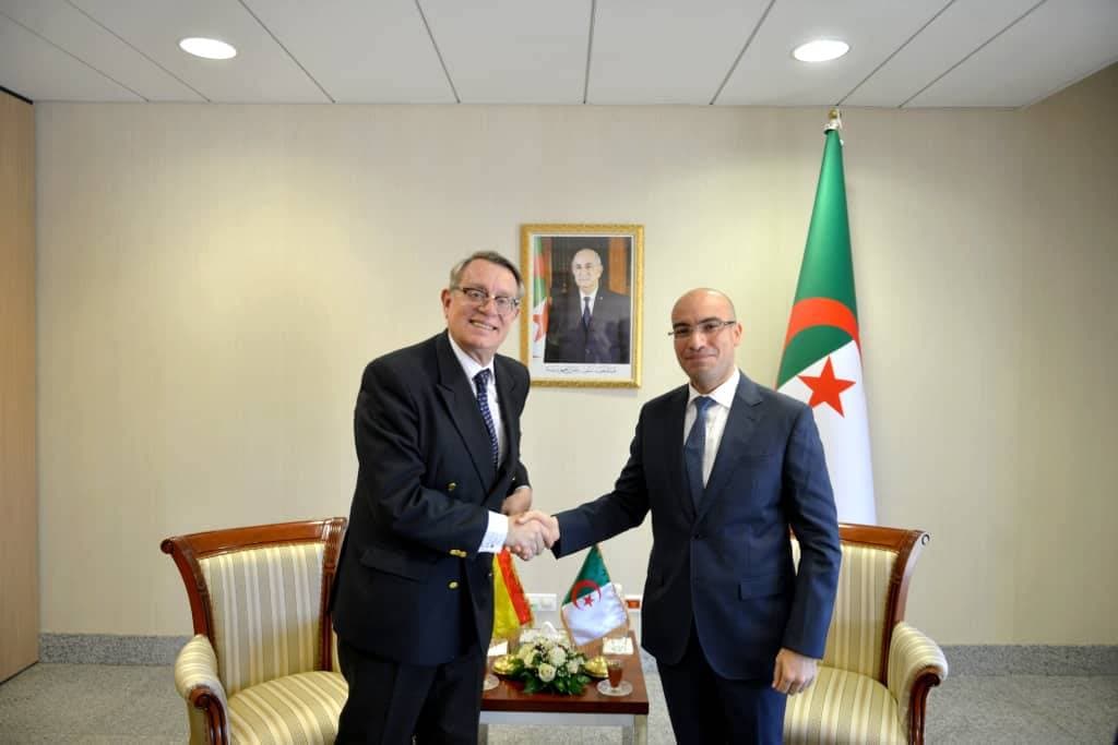 Chaib recibe al embajador del Reino de España en Argelia