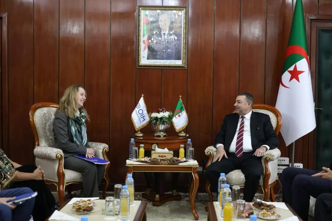 Ministro del Interior recibe a la directora general de la OIM