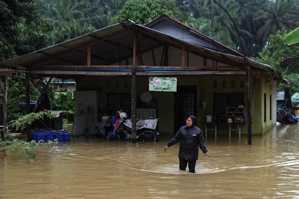 Cerca de 11.000 personas afectadas por las inundaciones en Malasia