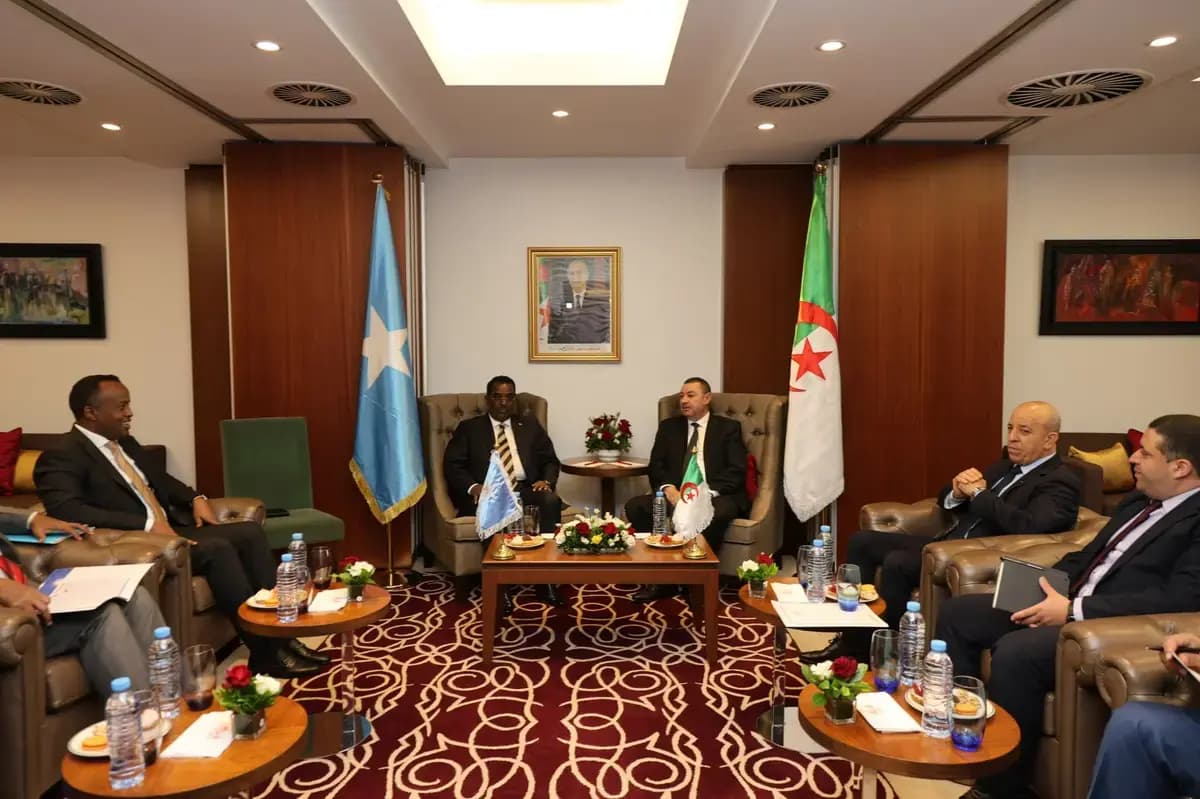 Sayoud recibe al ministro somalí del Interior, de Asuntos Federales y de la Reconciliación