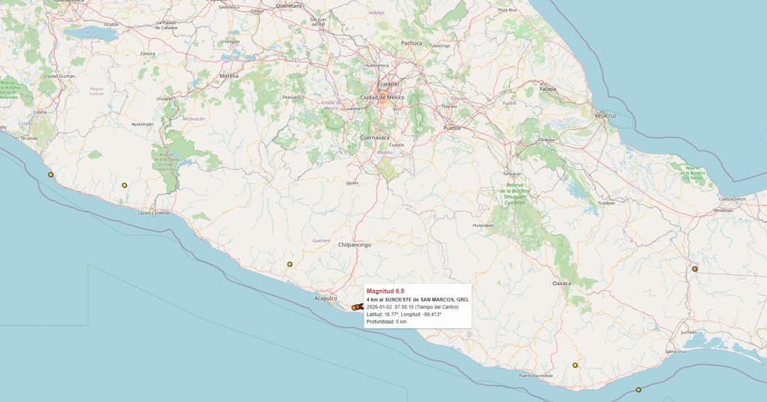Un sismo de magnitud 6,5 sacude la Ciudad de México