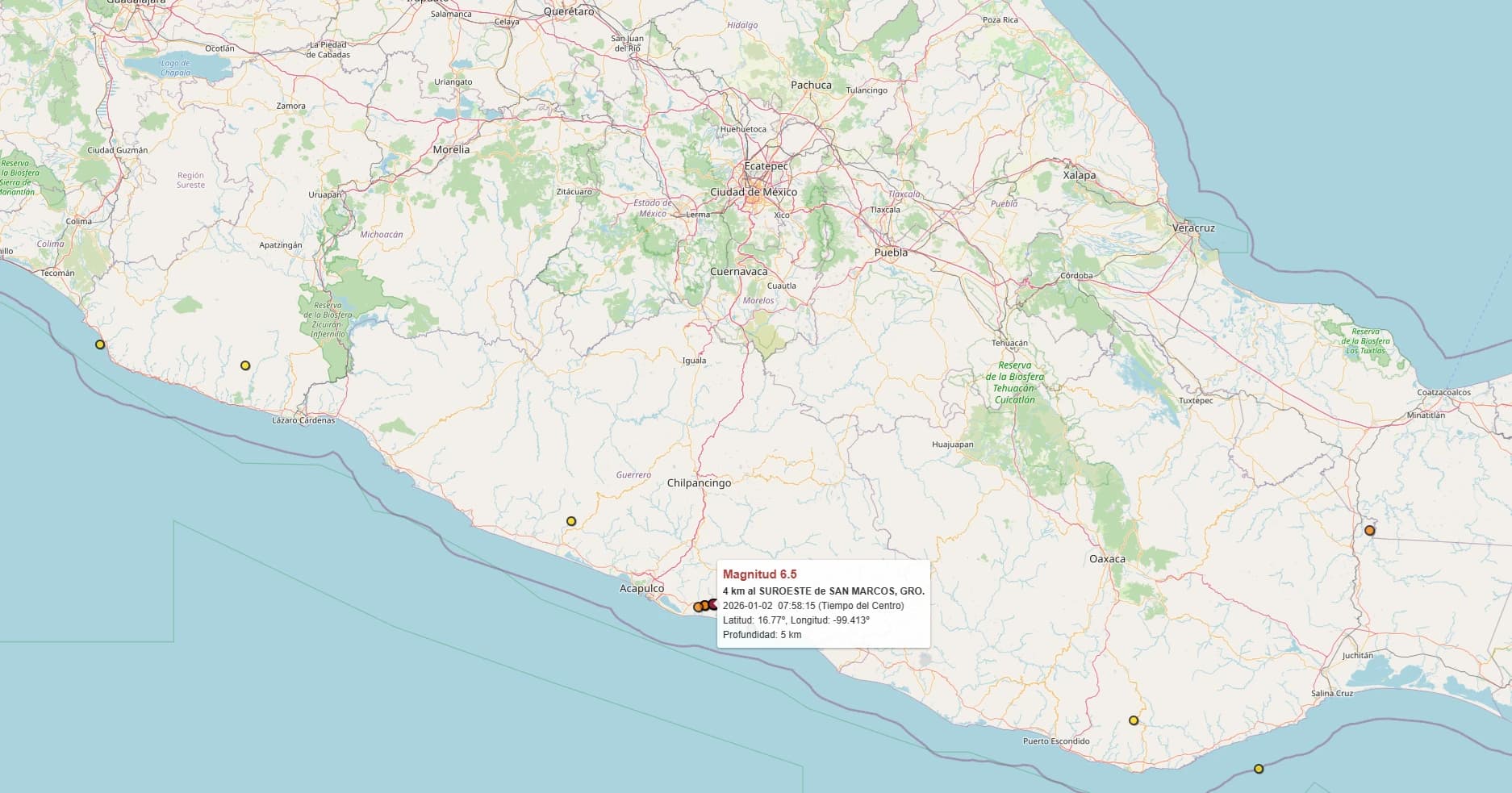Un sismo de magnitud 6,5 sacude la Ciudad de México