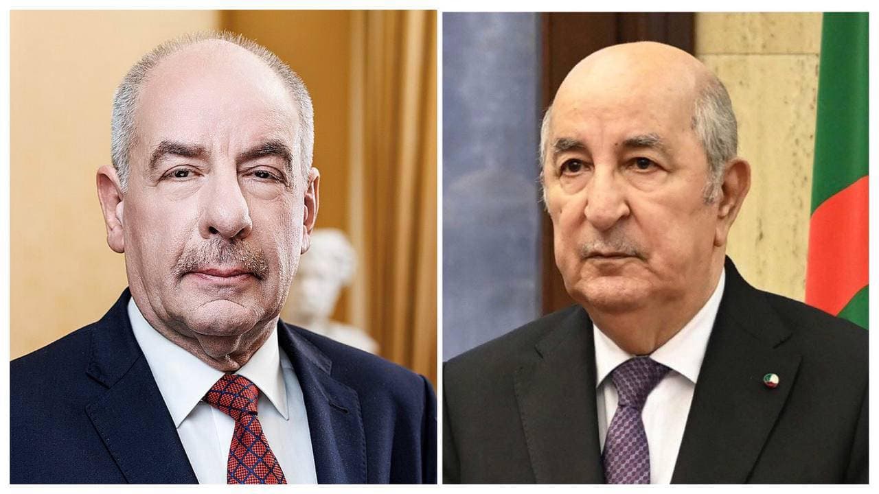 Tebboune recibe felicitaciones del presidente de la República de Hungría