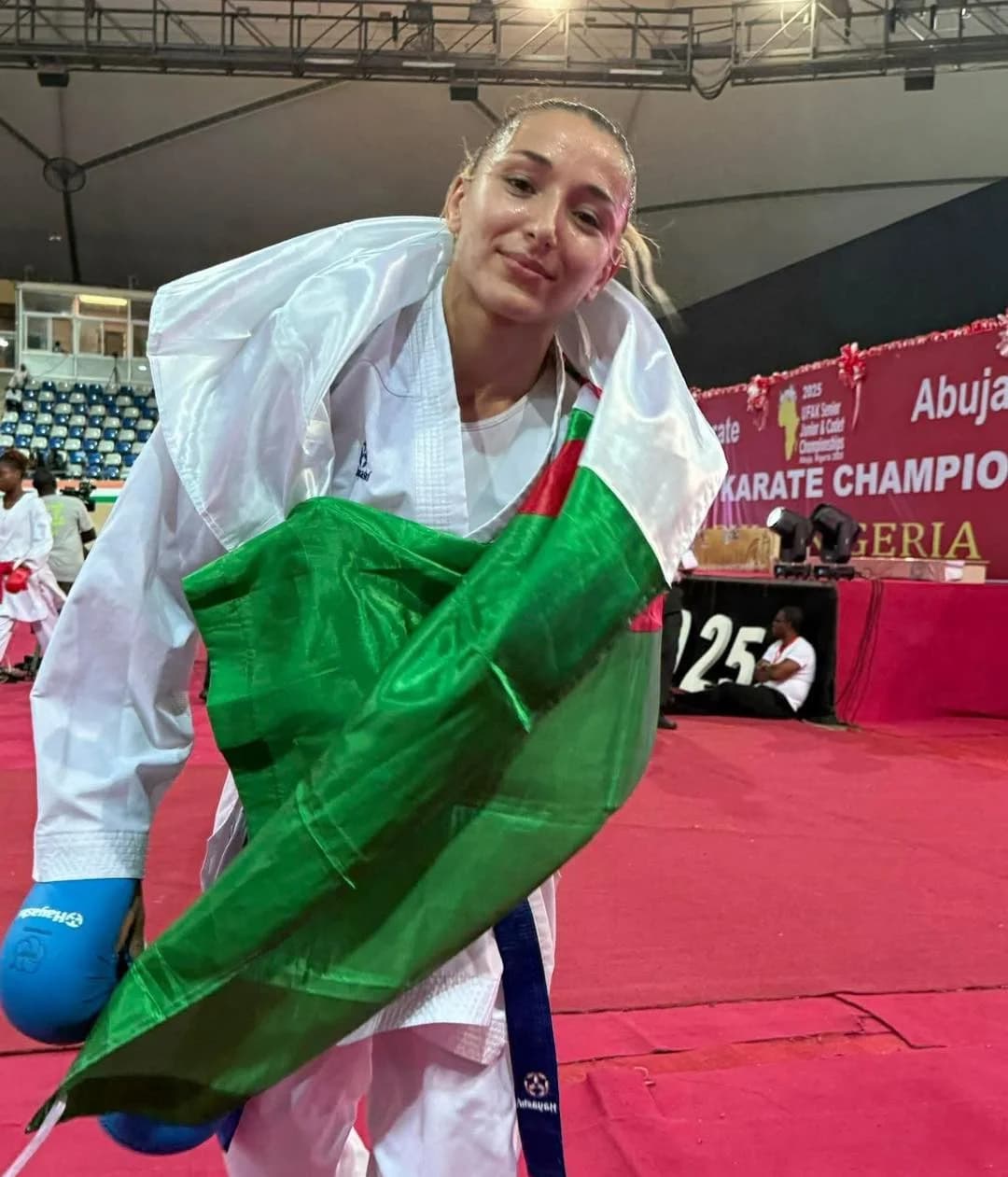 La karateca argelina Cylia Ouikène se ha colocado en la quinta posición del ranking mundial en la especialidad de Kumite, en la categoría de menos de 50 kg
