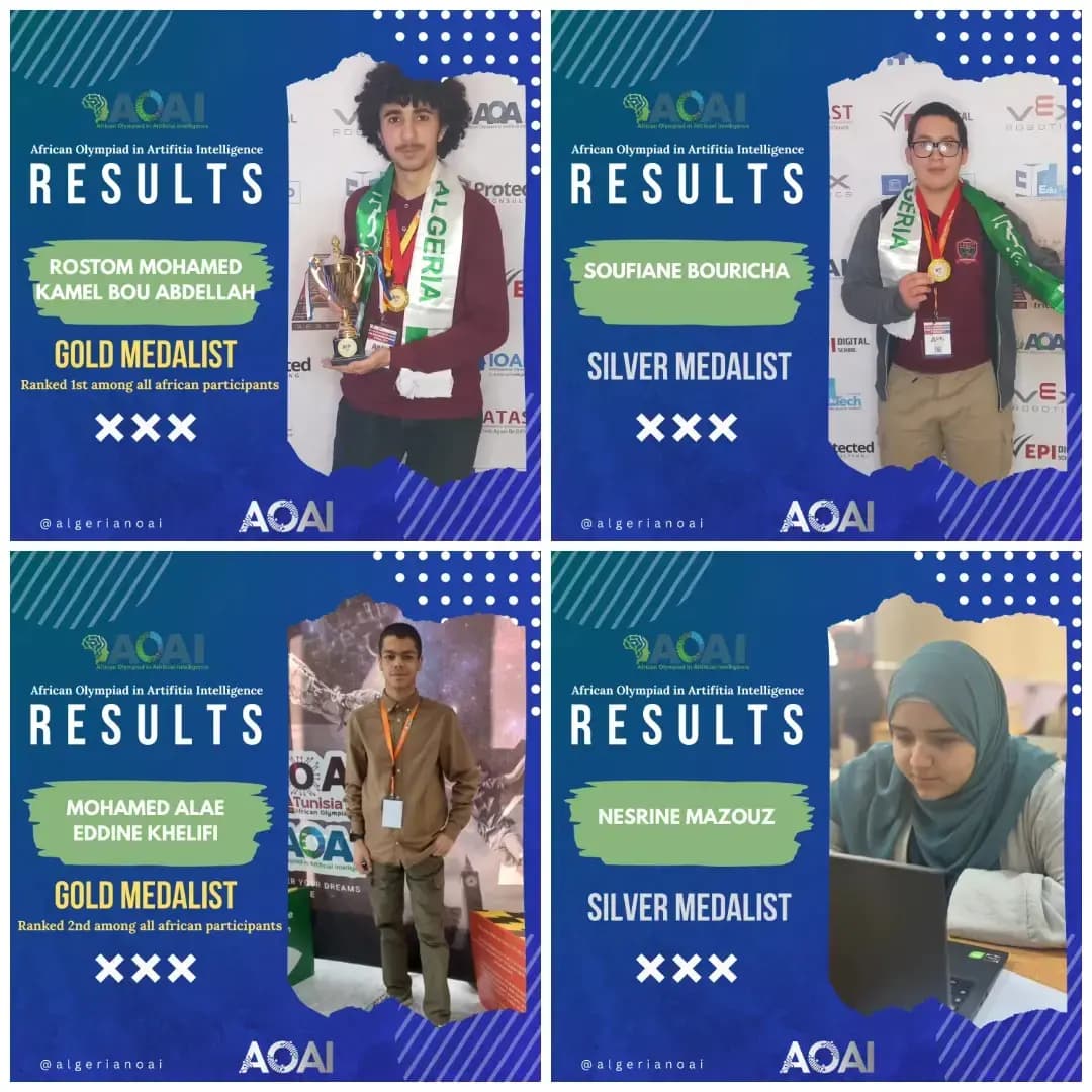 Olimpiadas Africanas de Inteligencia Artificial en Túnez: el equipo nacional logra resultados honorables