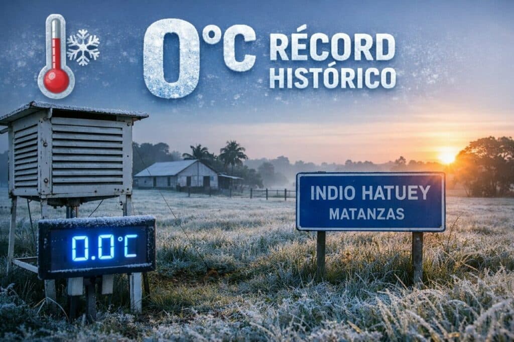 Cuba registra un récord de temperatura mínima de cero grados Celsius