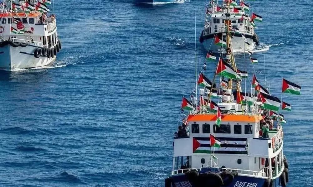 La Flotilla para Gaza prosigue su ruta pese a las intercepciones del ejército sionista