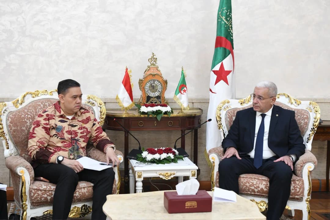 Boughali recibe a responsable parlamentario indonesio