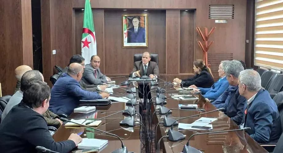 Rezig preside una reunión de coordinación sobre la movilización de las capacidades logísticas en apoyo a la exportación