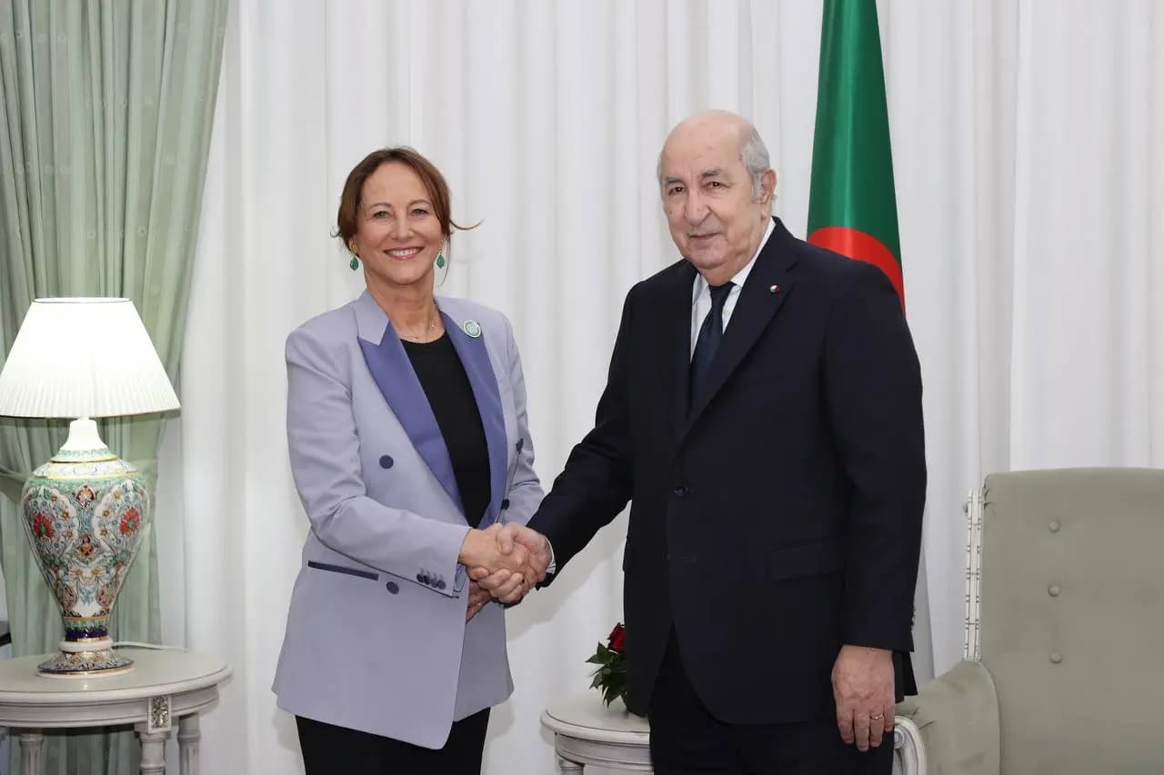 Presidente Tebboune recibe a Ségolène Royal, presidenta de la Asociación Francia-Argelia
