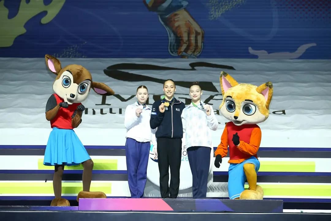 Gimnasia/Copa del Mundo 2026 (2ª etapa): Kaylia Nemour se corona con la medalla de oro en barras asimétricas en Bakú