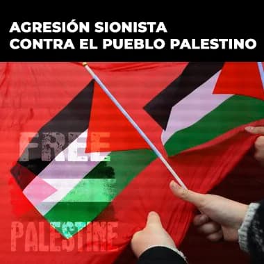 Agresión sionista contra el pueblo palestino