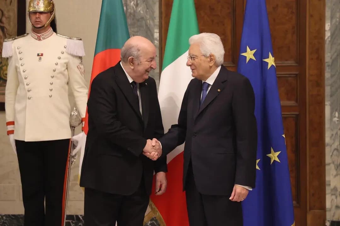 Tebboune recibe los saludos de su homólogo italiano