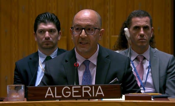 Toufik Laid Koudri, en su intervención tras la presentación por parte del Fiscal adjunto del informe semestral de la CPI relativo a la situación en Darfur (oeste de Sudán).