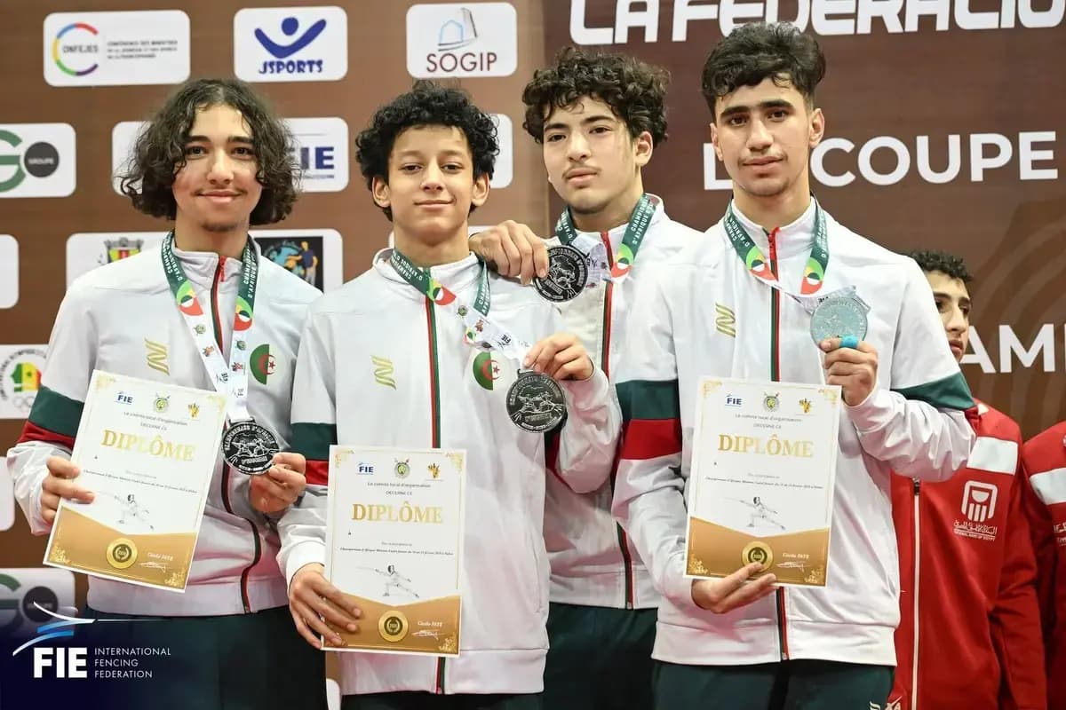 Argelia suma 10 medallas en los Campeonatos de África de esgrima