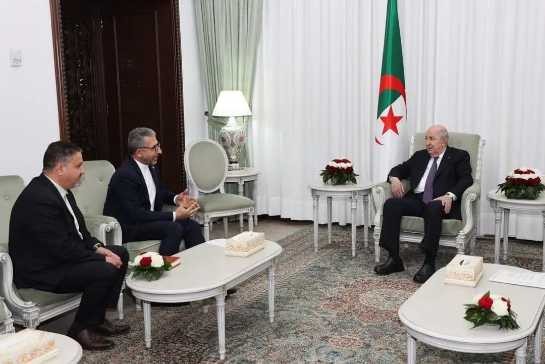 Presidente de la República recibe al embajador de la República Islámica de Irán en Argelia