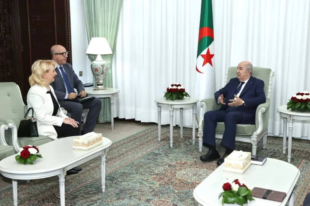 Presidente Tebboune recibe a la embajadora de la República de Serbia en Argelia