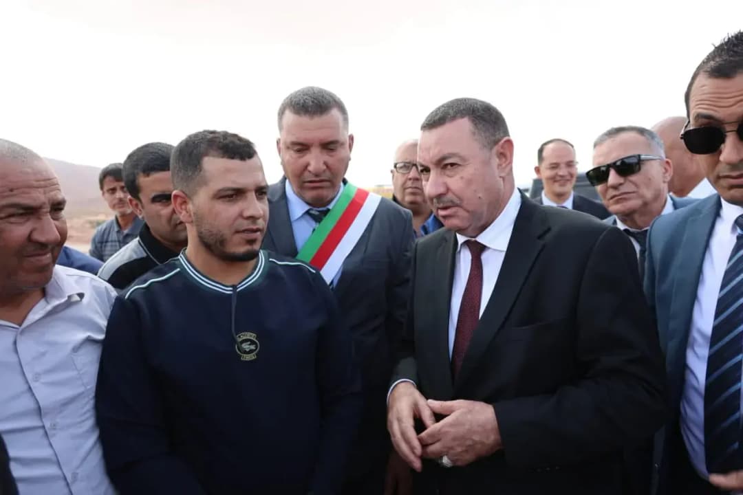 El ministro del Interior, Colectividades locales y Transportes, Saïd Sayoud en visita a la provincia de Naama.