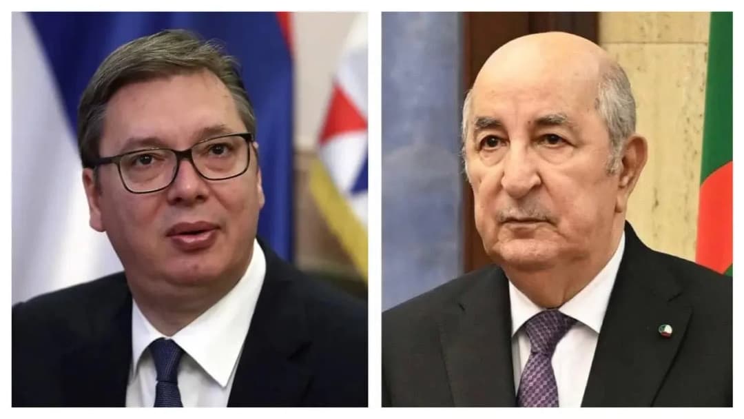 Presidente Tebboune recibe los deseos del presidente de la República de Serbia