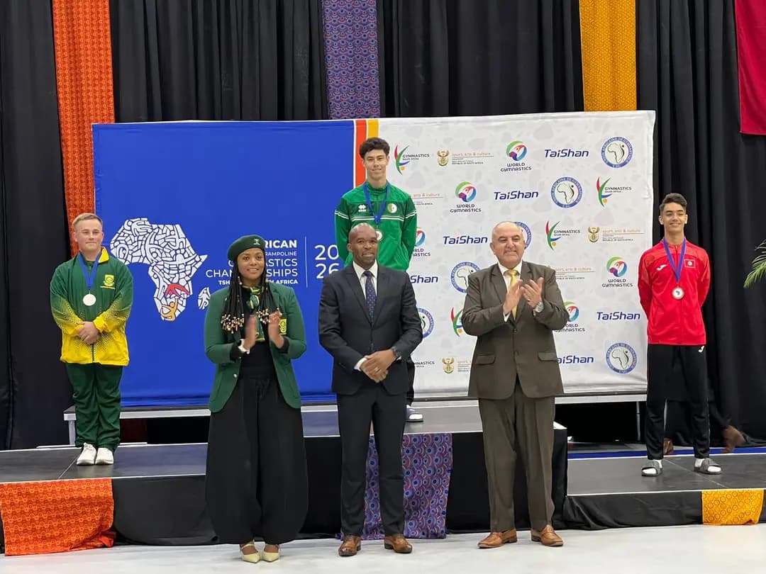 Argelia brilla en los Campeonatos de África de trampolín y encabeza el medallero
