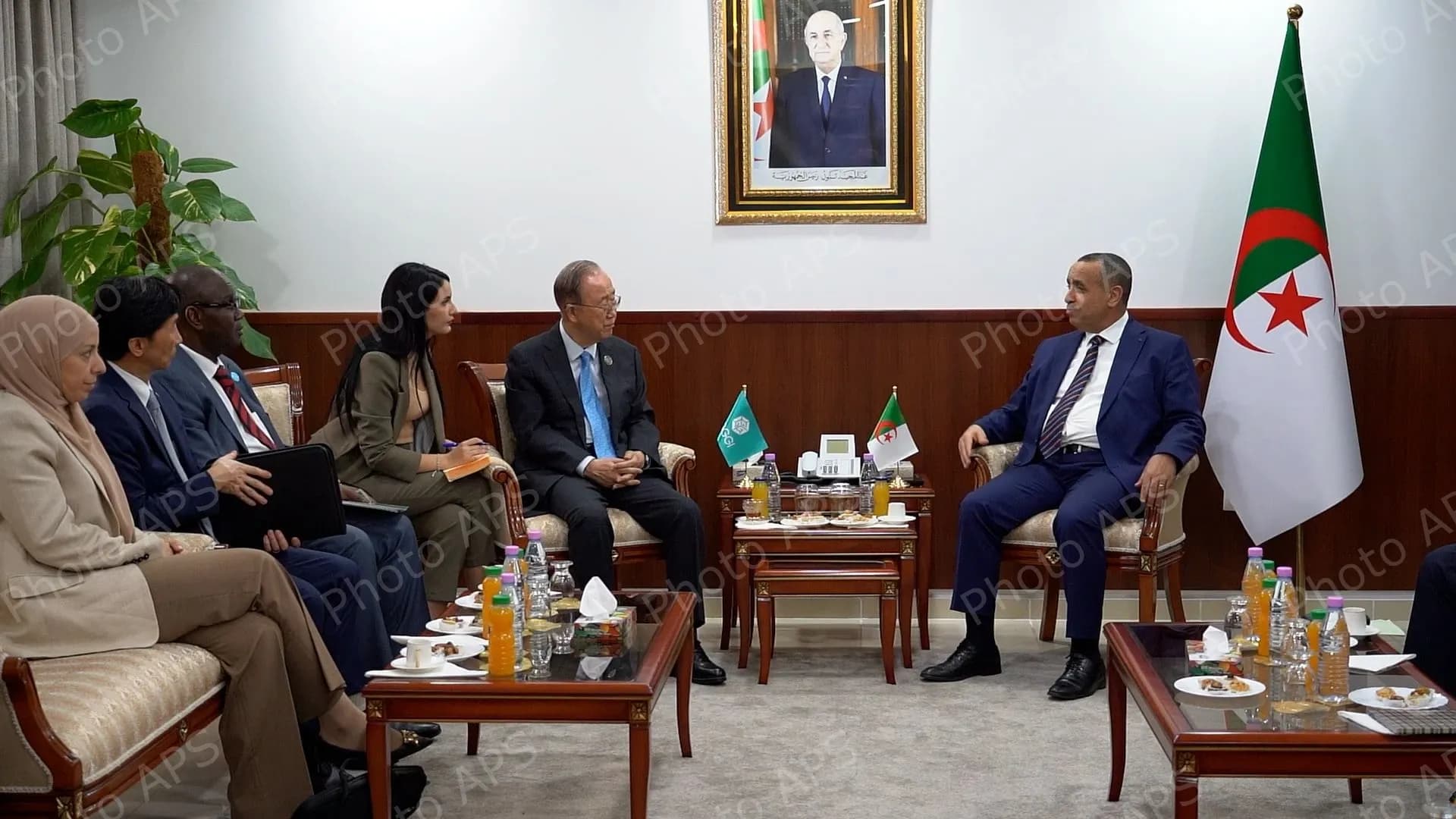 M. Adjal examine avec M. Ban Ki-moon les perspectives de coopération avec 
