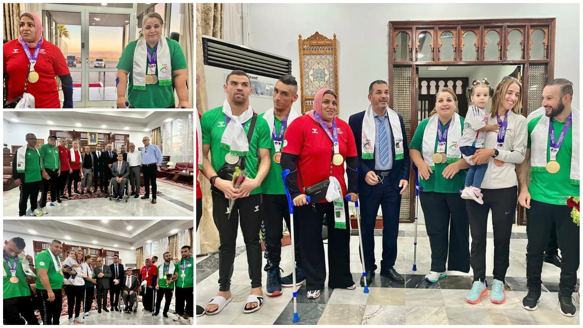 Retour triomphal de l'équipe algérienne après un excellent parcours à New Delhi