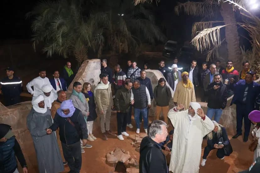 Des diplomates affichent leur admiration de la beauté de l’Oasis rouge