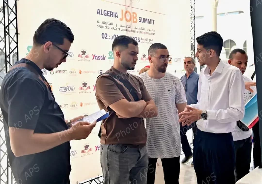 Ouverture de la 20e édition de "Algeria Job Summit" au Palais de la culture "Moufdi Zakaria"