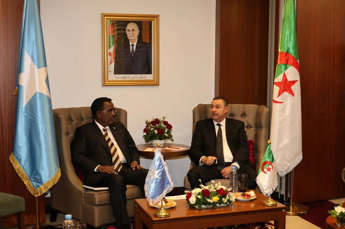 Sayoud reçoit le ministre somalien de l'Intérieur, des Affaires fédérales et de la Réconciliation