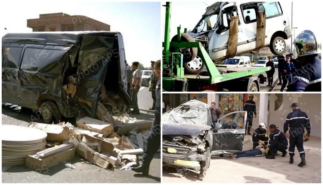 Accidents de la route : 36 morts et 1634 blessés en une semaine (Protection civile).