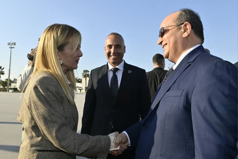 La présidente du Conseil des ministres italien quitte Alger à l'issue d'une visite de travail et d'amitié