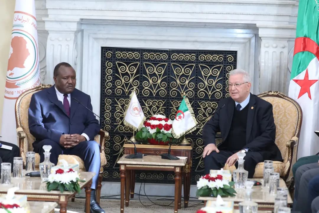 Nasri reçoit le président du Parlement panafricain