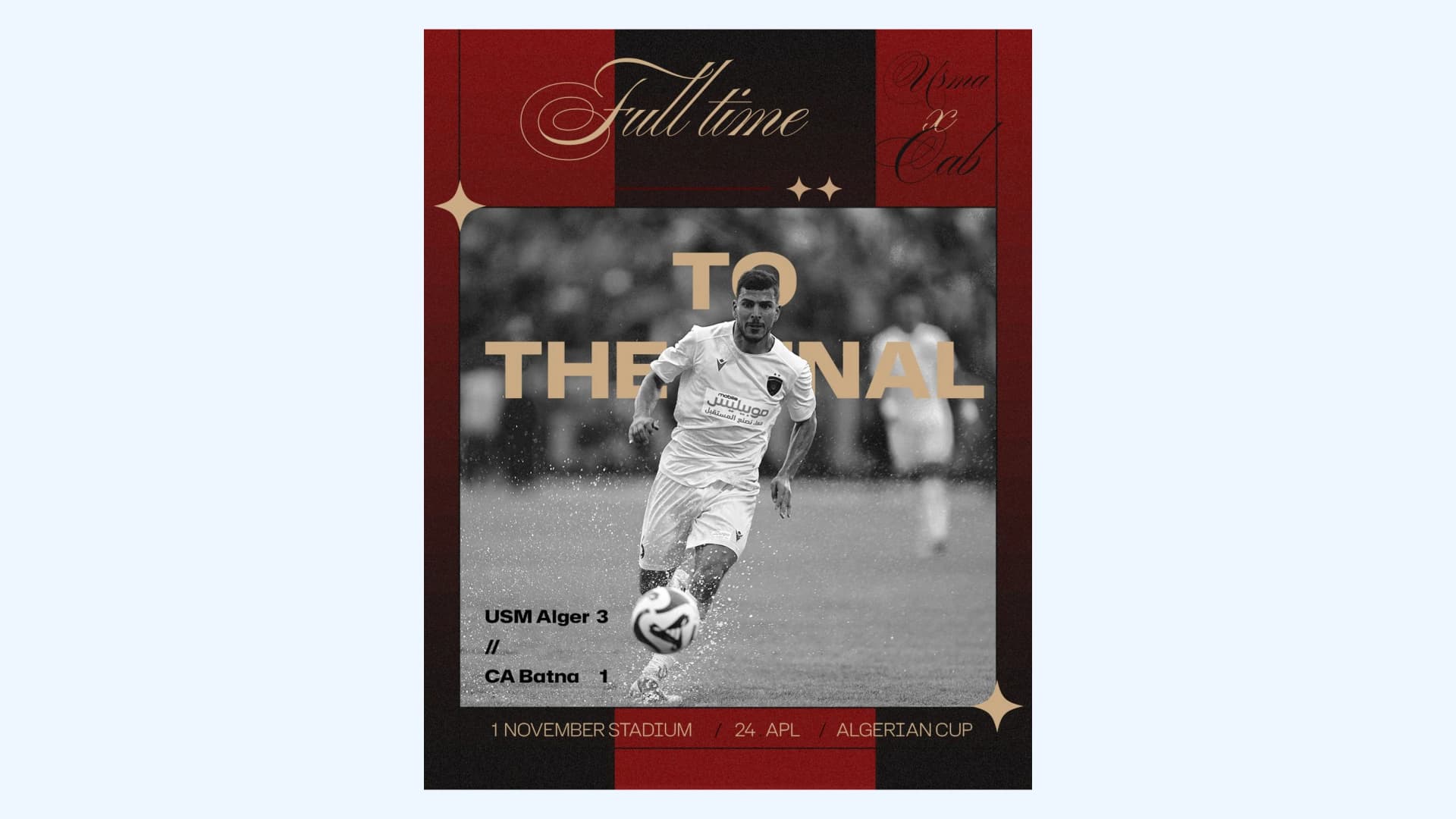 l'USMA bat le CAB  (3-1, a.p) et file en finale