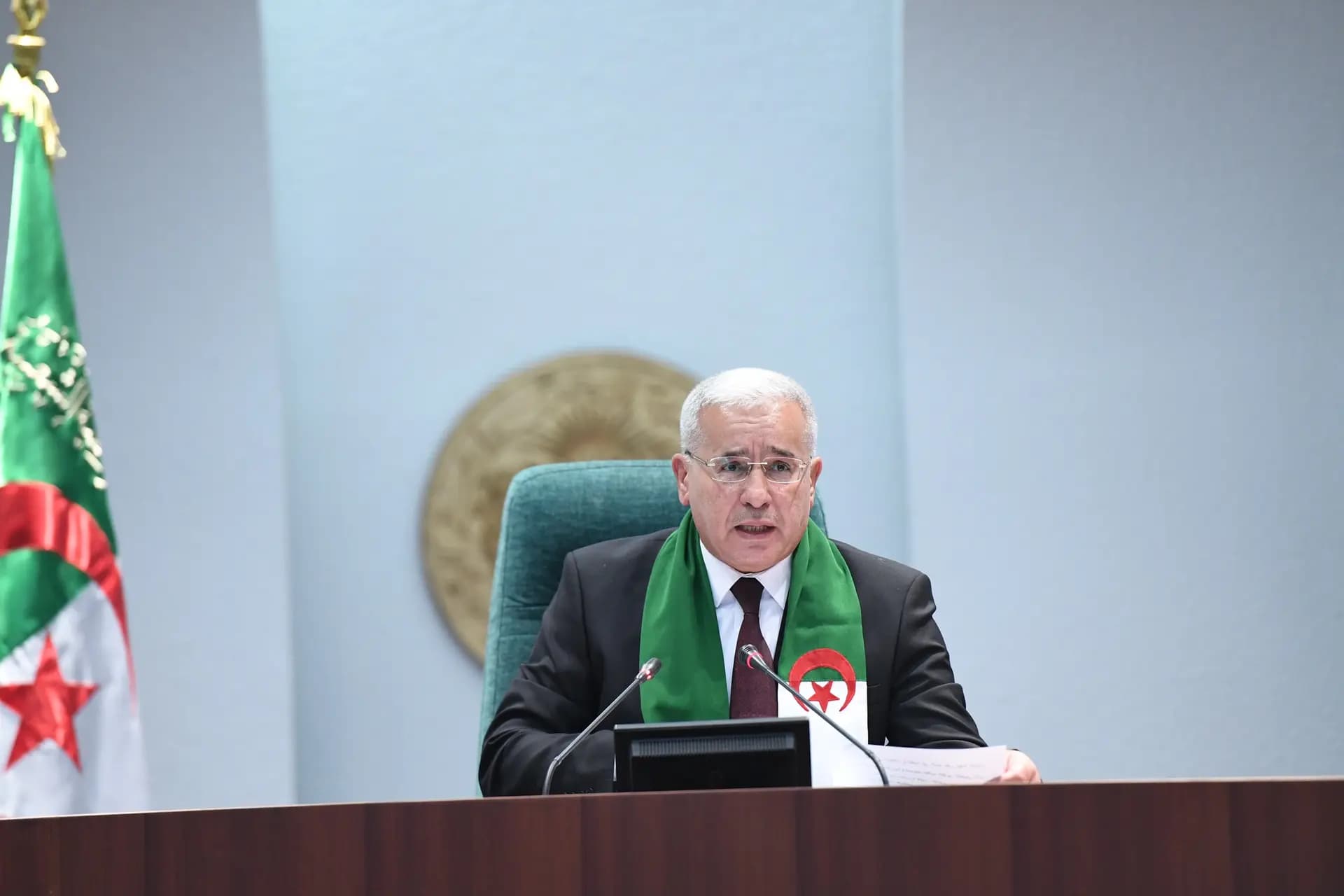 Le président de l'Assemblée populaire nationale, M. Brahim Boughali