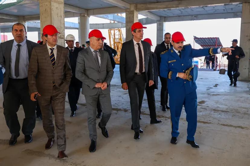 Rabehi et Badaoui inspectent à Alger les travaux de réalisation d'un hôtel et du siège de la mutuelle générale de la Sûreté nationale