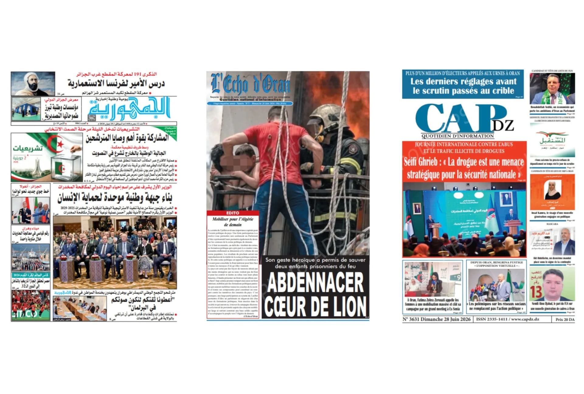 Les journaux paraissant à Oran reviennent sur les dernières heures de la campagne électorale