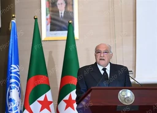  Le ministre d'Etat, ministre des Affaires étrangères, de la Communauté nationale à l'étranger et des Affaires africaines, Ahmed Attaf